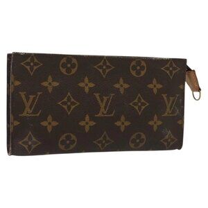 LOUIS VUITTON Monogram Bucket GM Accessory Pouch LV Auth 140368